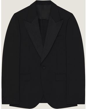 Givenchy Single-Breasted Deconstructed Jacket - Black