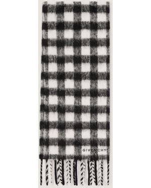 Givenchy Checked Scarf - White