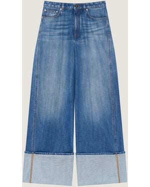 Givenchy Medium Turn-Up Jeans - Blue