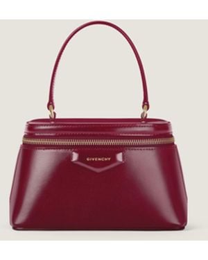 Givenchy Antigona Vanity Bag In Box Leather With Chain - Pink