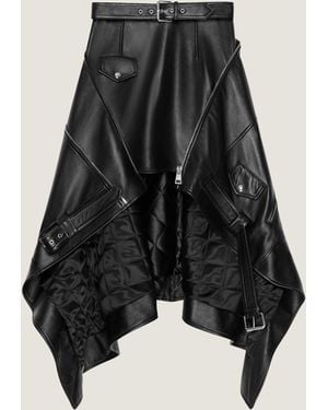 Givenchy Asymmetric Biker Skirt - Black