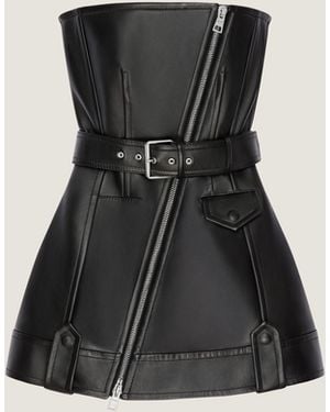 Givenchy Mini Bustier Biker Dress - Black
