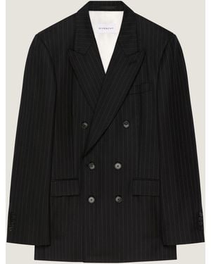 Givenchy Double Breasted Fitted Jacket - Black