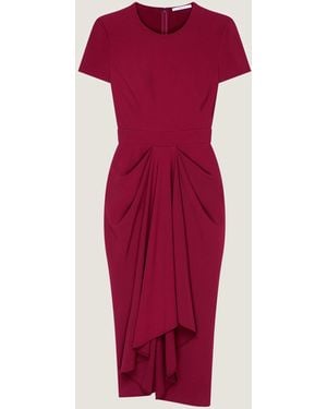 Givenchy Midi Wrapped Dress - Red