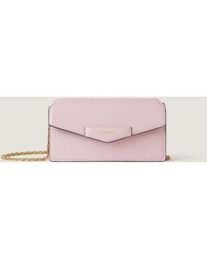 Givenchy Pochette Antigona in pelle Box con catena - Rosa