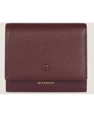 Givenchy Day Wallet In Shiny Leather - Pink