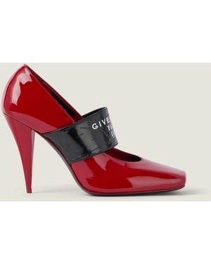 Givenchy Sliced Square Tape Pumps - Red