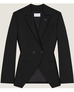 Givenchy Slashed Double-Breasted Jacket - Black