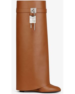 Givenchy Shark Lock Boots - Brown
