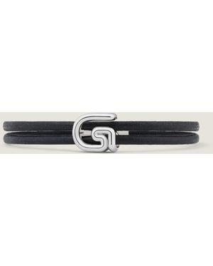 Givenchy Bracciale G Line in metallo e corda - Neutro