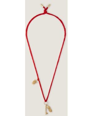Givenchy Collana Lucky Charms in seta e metallo - Neutro
