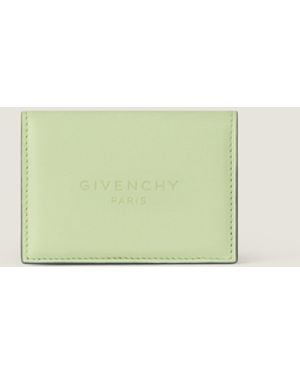 Givenchy Antigona Stamped Bicolour Flap Card Holder - Natural