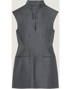 Givenchy Sleeveless Tailored Dress - Blue