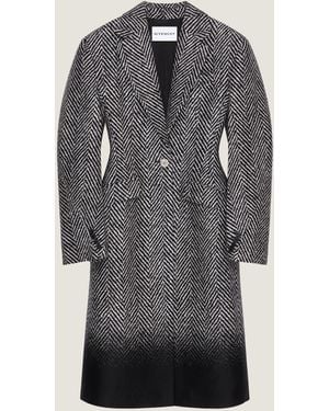 Givenchy Cocoon Fitted Coat - Gray