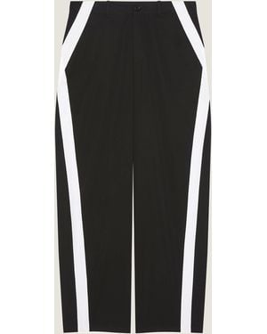 Givenchy Pantalon Couture Seam en coton avec gros grain - Noir