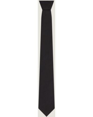 Givenchy Striped Tie In Silk Jacquard - White