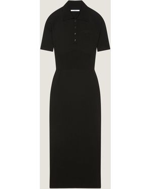 Givenchy Midi Polo Dress - Black