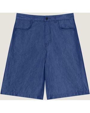 Givenchy Couture Seam Bermuda Shorts - Blue