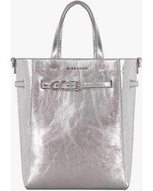 Givenchy Cabas Voyou mini en cuir laminé - Blanc
