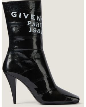 Givenchy Stivaletti Sliced Square Tape in pelle - Nero