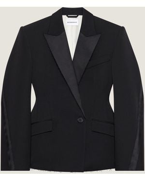 Givenchy Double-Breasted Cocoon Jacket - Blue