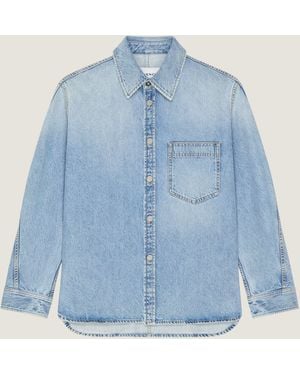 Givenchy Couture Seam Overshirt - Blue