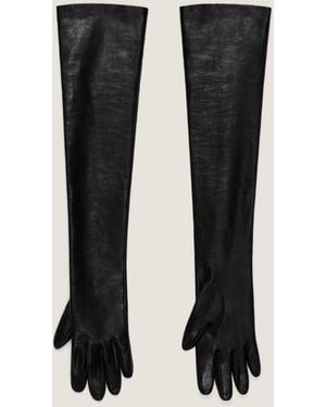 Prada Full-Finger Long Gloves in Gray | Lyst