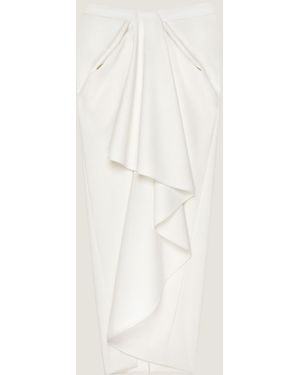 Givenchy Long Wrapped Skirt - Natural