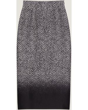 Givenchy Midi Pencil Skirt - Gray
