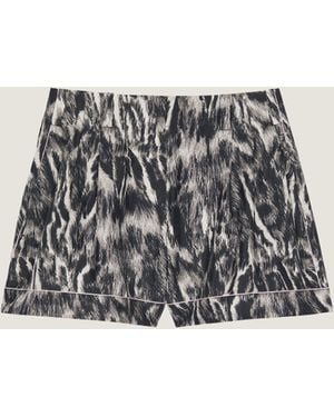 Givenchy Short en soie imprimé animalier - Multicolore