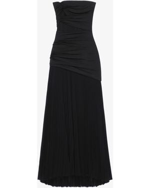 Givenchy Bustier Dress With Pleats - Black