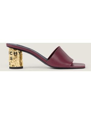 Givenchy Mules à talons Tape en cuir - Rose