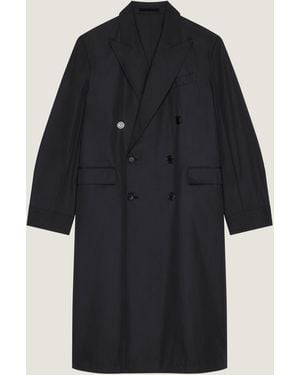 Givenchy Couture Seam Double-Breasted Coat - Black