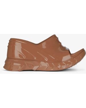 Givenchy Marshmallow Wedge Sandals - Brown