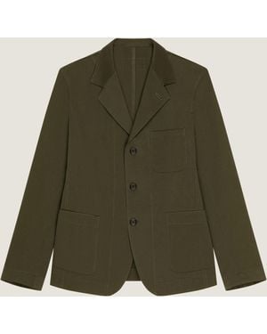 Givenchy Single-Breasted Deconstructed Jacket - Green