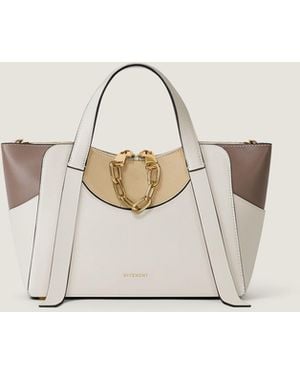 Givenchy Borsa The Snatch piccola in pelle fiore di tre colori - Neutro