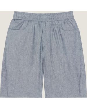 Givenchy Bermuda Couture Seam a righe in cotone - Blu