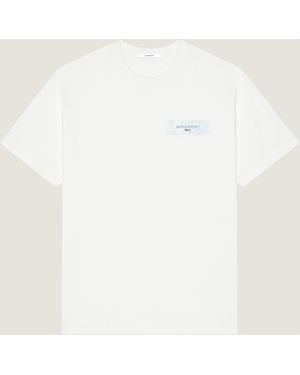 Givenchy T-shirt in cotone con stampa Paris Paint - Bianco