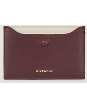 Givenchy Day Card Holder In Shiny Leather - Pink