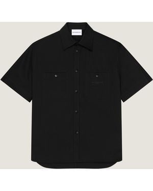 Givenchy Couture Seam Shirt In Cotton With Paris Patch - Black