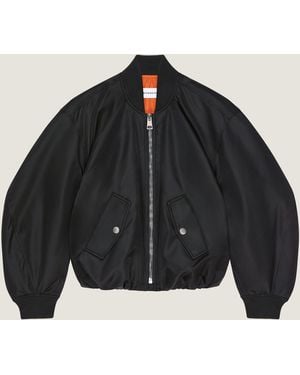 Givenchy Cropped Cocoon Bomber - Black