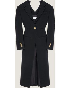 Givenchy Slashed Coat - Black