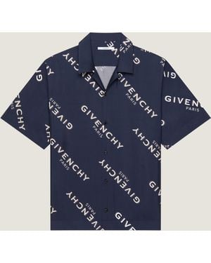 Givenchy Shadow Printed Shirt - Blue
