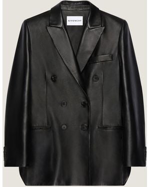 Givenchy Double-Breasted Slashed Jacket - Black