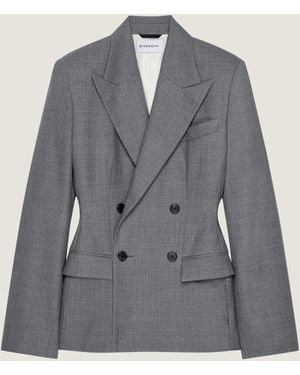 Givenchy Double Breasted Jacket - Blue