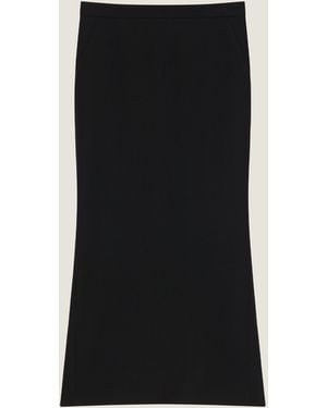 Givenchy Midi Kickback Skirt - Black