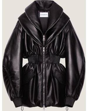 Givenchy Hourglass Bomber With Zipped Shawl Collar - Black