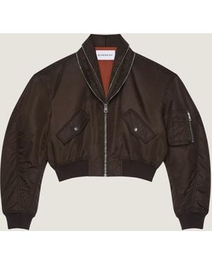 Givenchy Zipped Shawl Bomber - Black