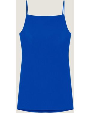 Givenchy Mini robe à encolure carrée en crêpe cady - Bleu