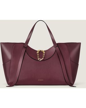 Givenchy Borsa The Snatch grande in pelle fiore - Viola